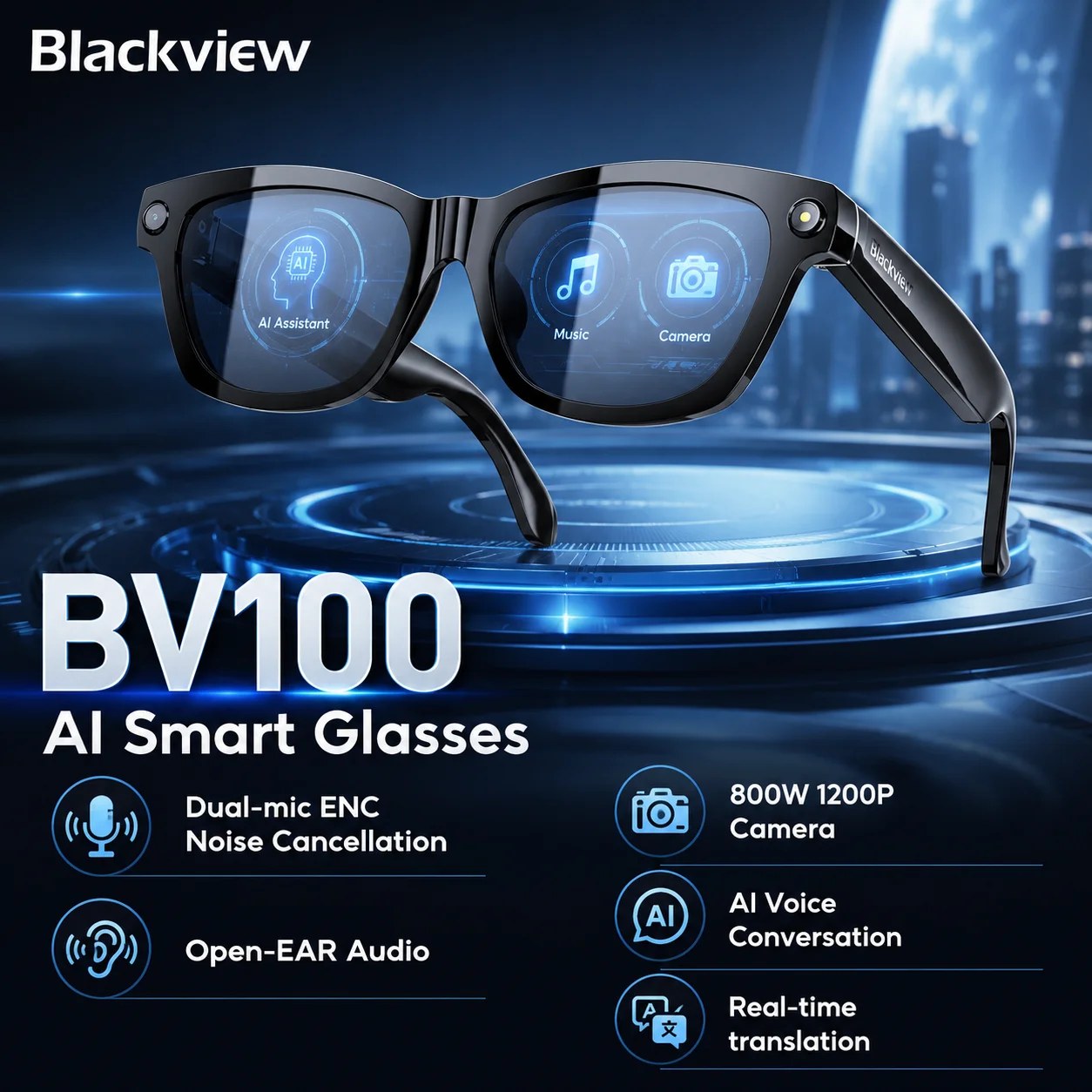 Blackview BV100 nutiprillid, kaamera ja Bluetooth