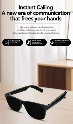 Nutiprillid Bluetooth-kõne ja muusikaga