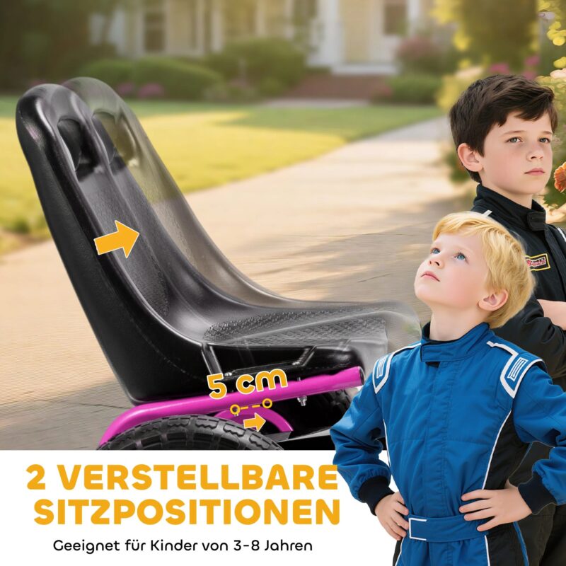 Pedaalkart 3–8 a, EVA rattad, kuni 30 kg