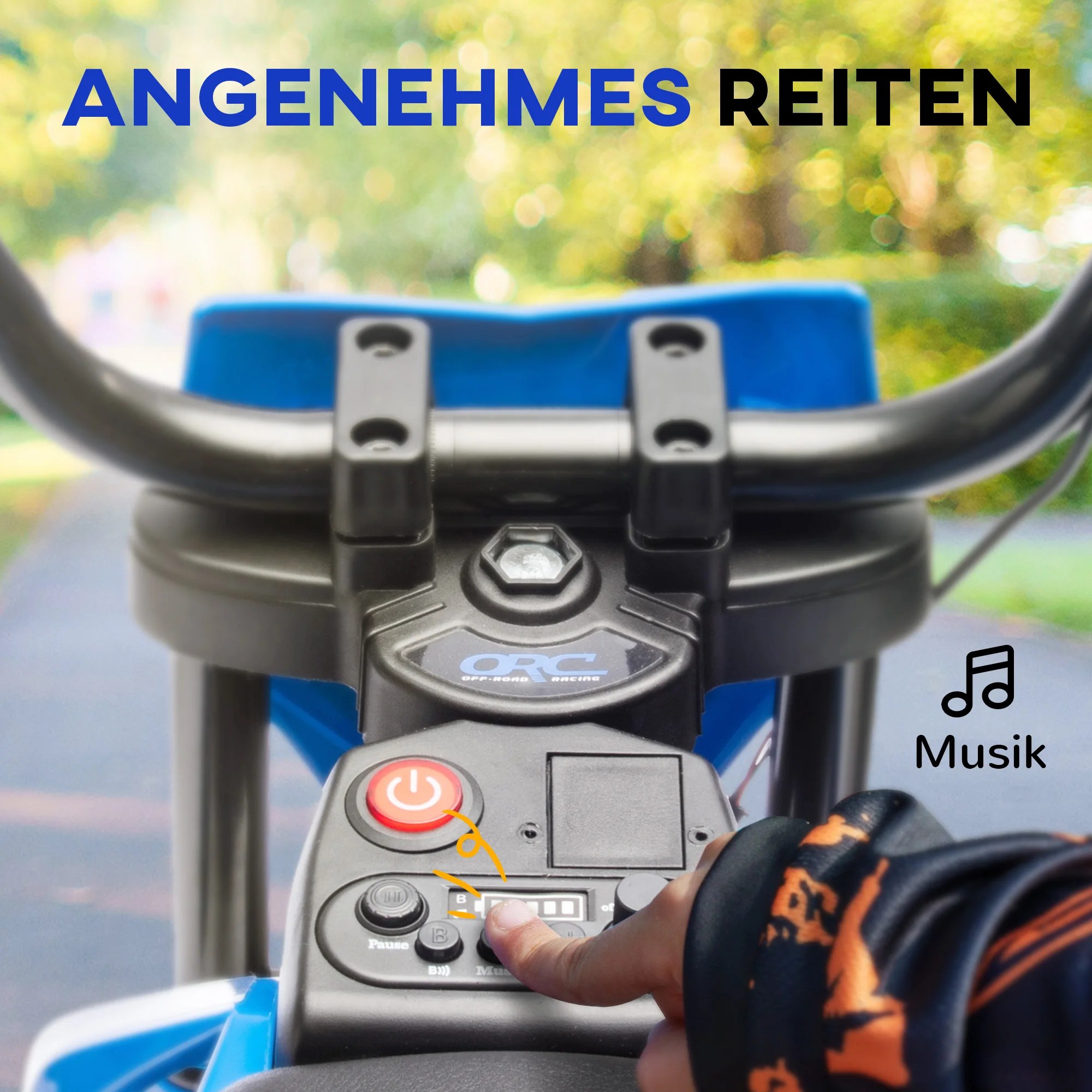 Laste elektrimootorratas 12 V, tugiratastega, 3–6 a