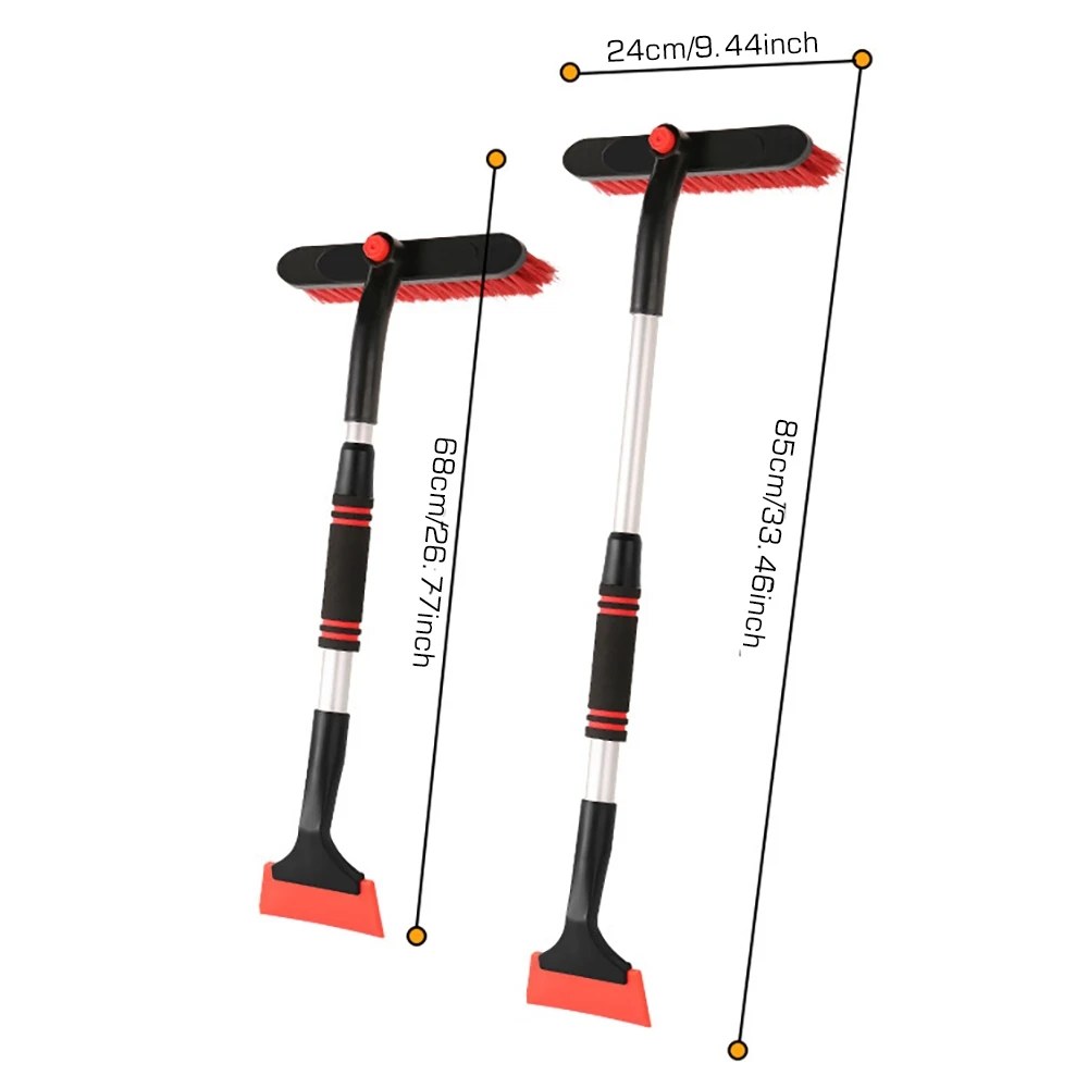 Teleskoop-lumepintsel ja jääkaabits, 68–85 cm
