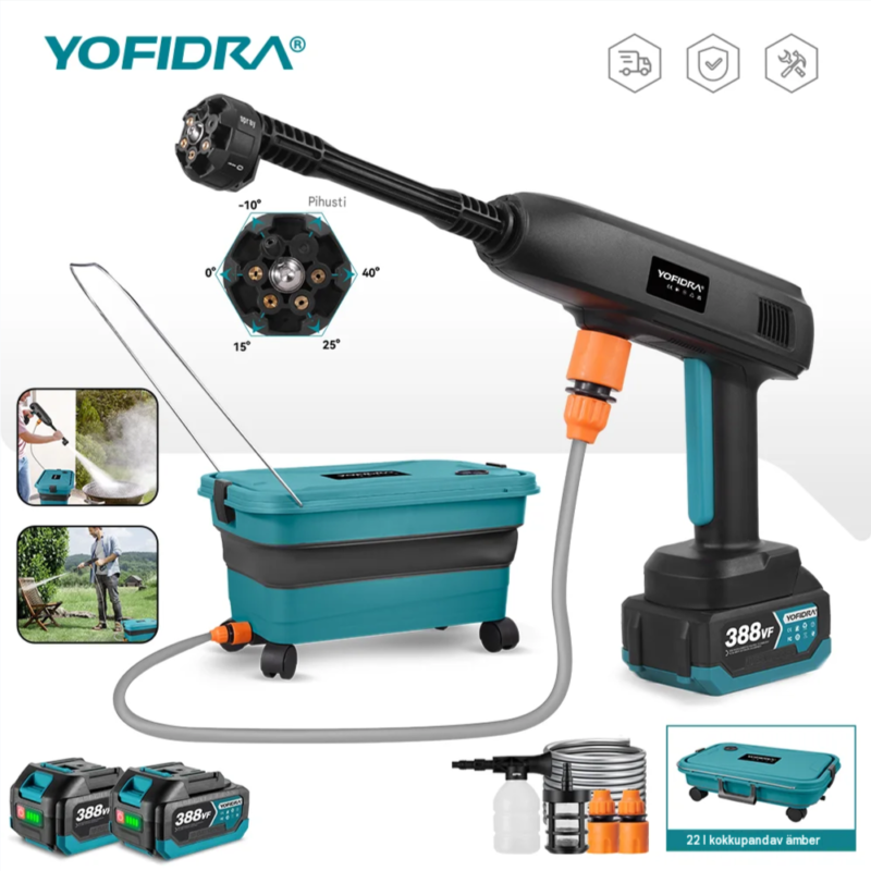 YOFIDRA 6-in-1 akuga survepesur 18V