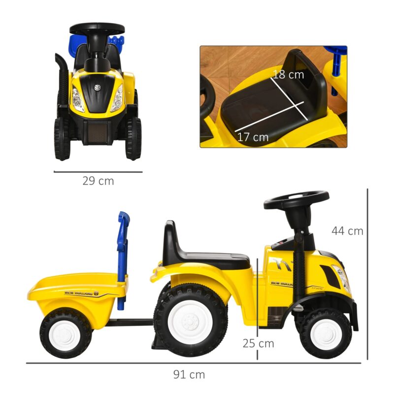 Tõuketraktor haagisega, 1–3 a, kuni 25 kg