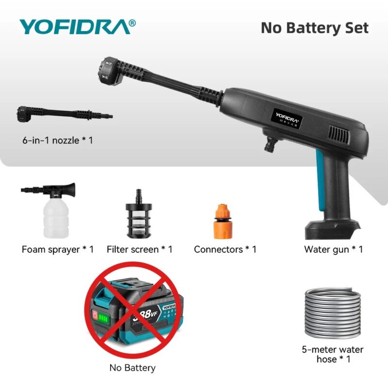 YOFIDRA 6-in-1 akuga survepesur 18V