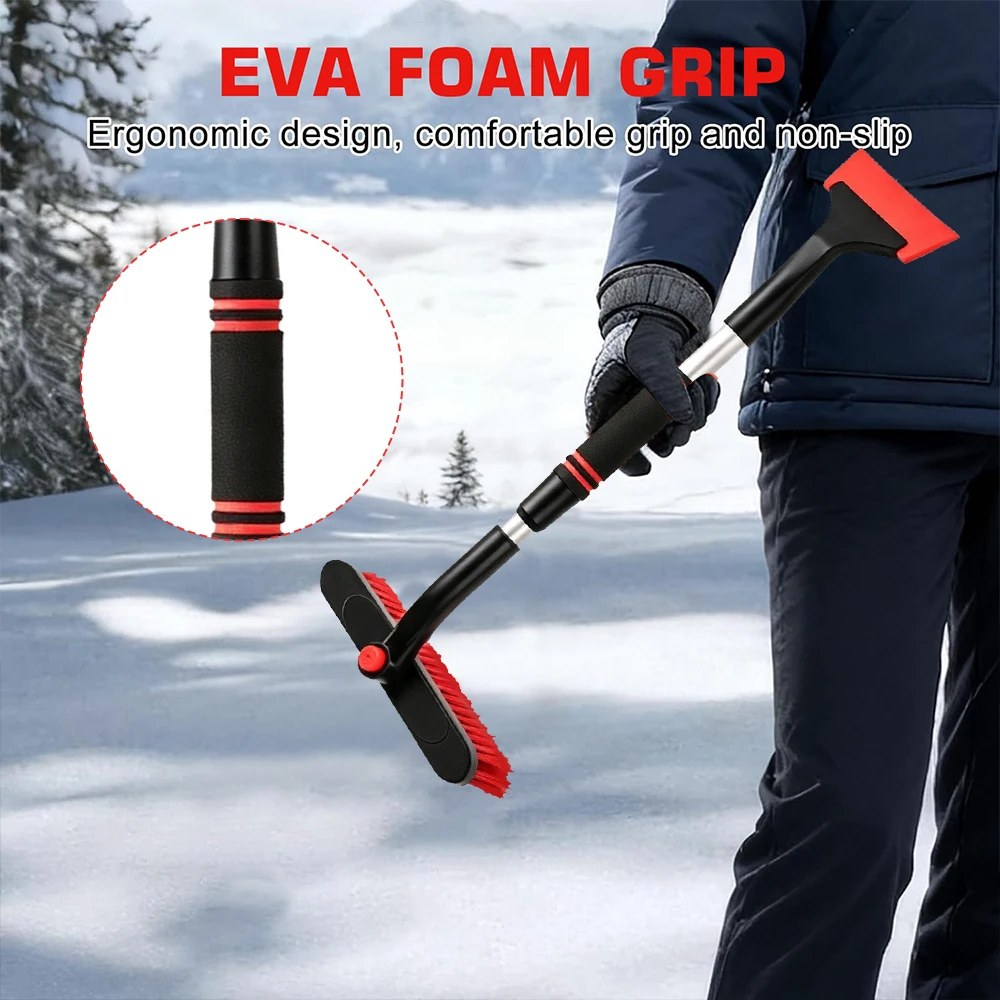 Teleskoop-lumepintsel ja jääkaabits, 68–85 cm