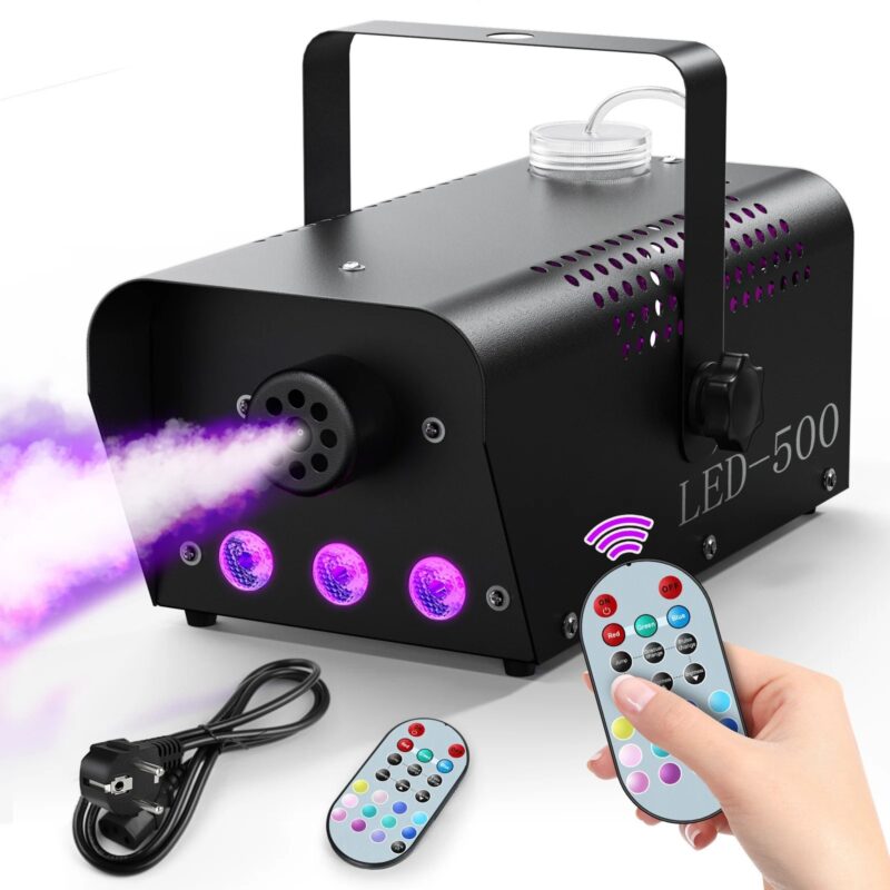 Kõrvitsakujuline 600 W udumasin, RGB ja pult