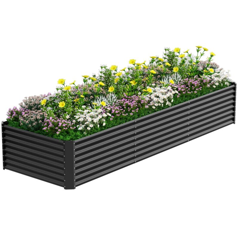 Tsingitud peenrakast 240 × 120 × 45 cm, ovaal, roheline