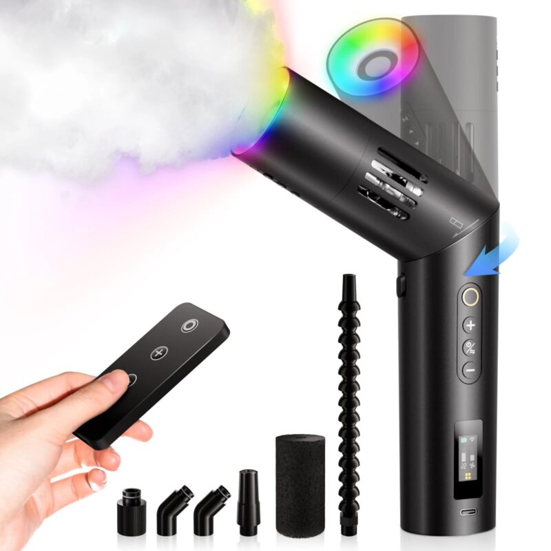Kõrvitsakujuline 600 W udumasin, RGB ja pult