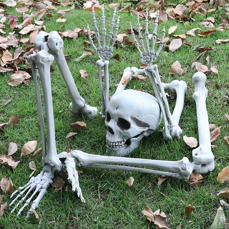 Liigenditega plastikust skelett
