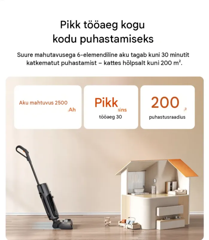 Juhtmeta põrandapesur ILIFE W90 Pro, 7000 Pa, EU pistik