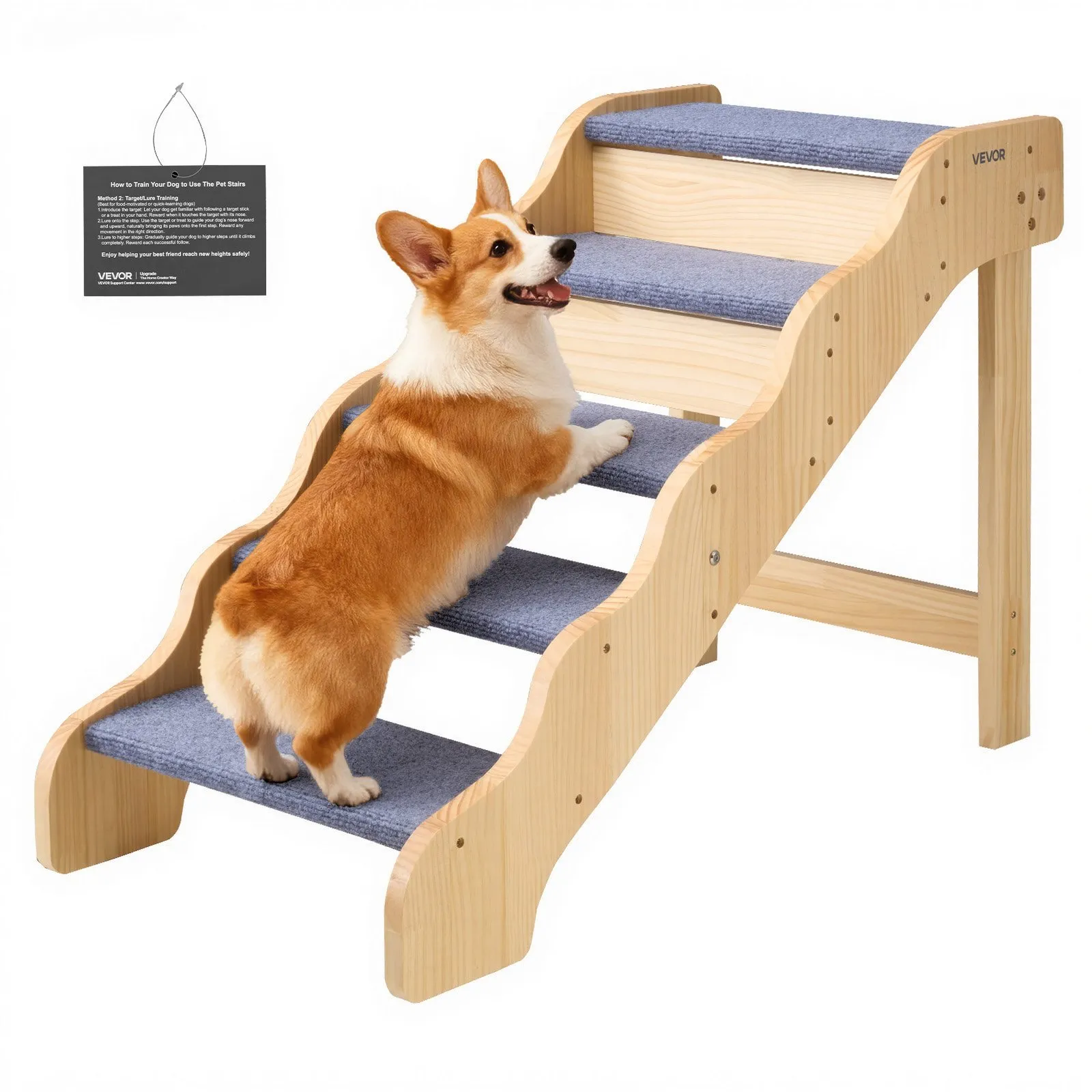 Puidust lemmikloomatrepp, 68 kg, 12 cm