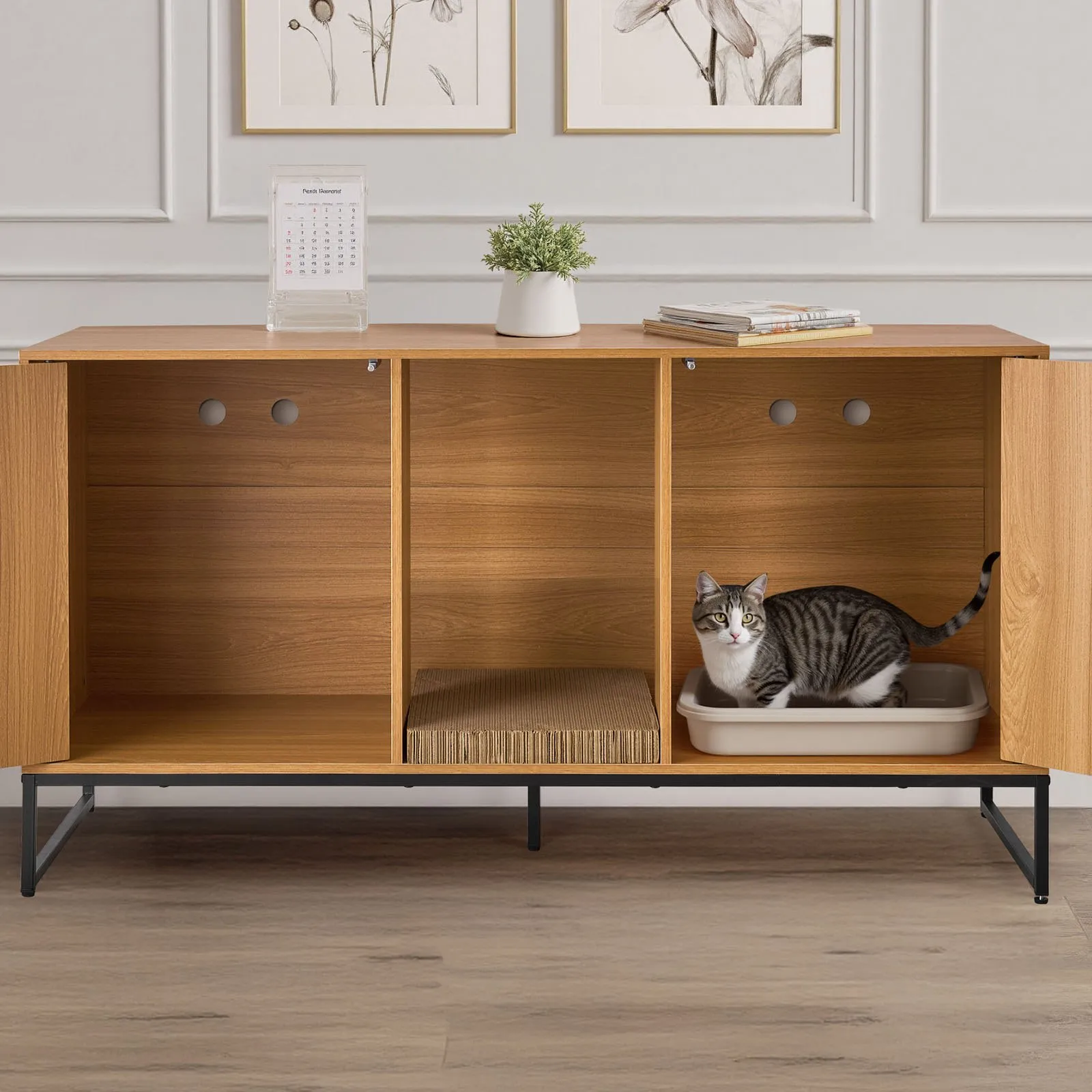Kassi liivakasti kapp 120 cm, puitlaastplaat