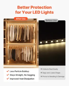 10-pakk 2,01 m/2M V-kujuline LED-alumiiniumkanal — pilt 3