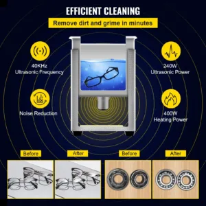 10L täiustatud ultrahelipuhasti (400W kütteseade, 10 L, 400 W — pilt 3