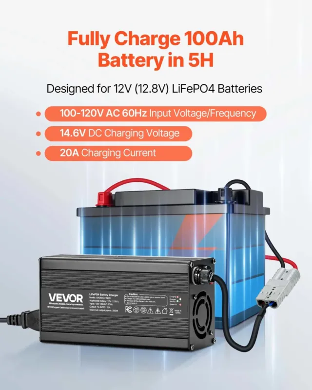 12V 20A liitiumaku laadija
