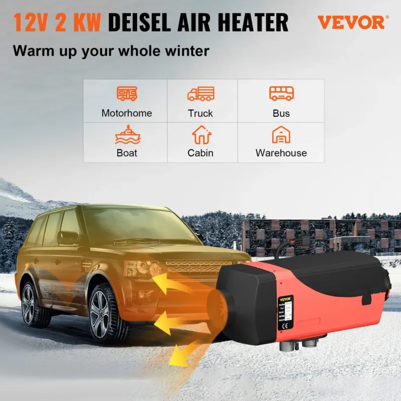 12V 2KW Diesel Air Heater Diesel heater Parking heater Air Diesel heater with Silencer