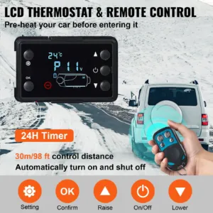 12V 5-8KW Diesel Air Heater with LCD Switch — pilt 5