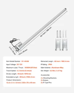 12V lineaarajam, 1016 mm, 306 kg — pilt 7