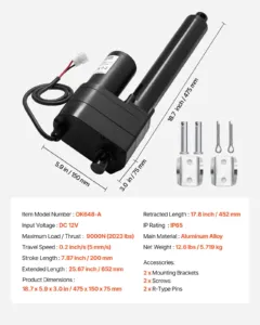 12V lineaarajam, 200 mm, 918 kg — pilt 7