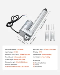 12V lineaarajam, 203,2 mm, 306 kg — pilt 7