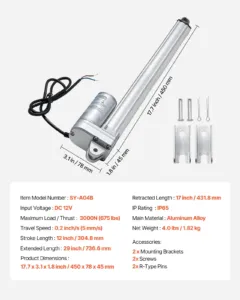 12V lineaarajam, 304,8 mm, 306 kg — pilt 7