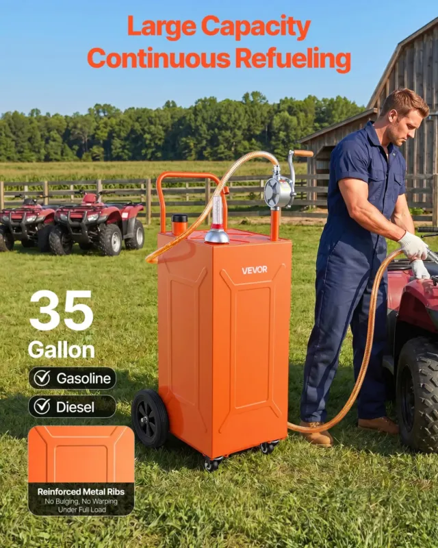 132,5L kütuse- ja bensiinikanister