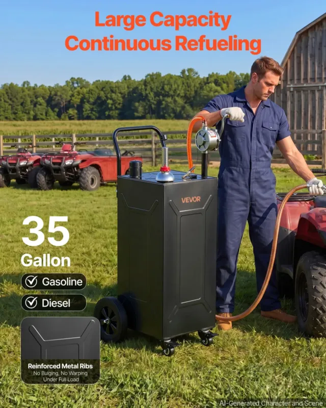 132,5L kütuse- ja bensiinikanister