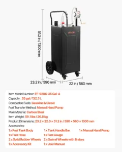 132,5L kütuse- ja bensiinikanister — pilt 7