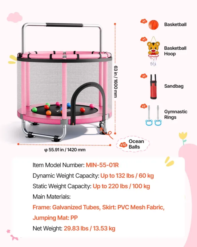 142cm batuut lastele