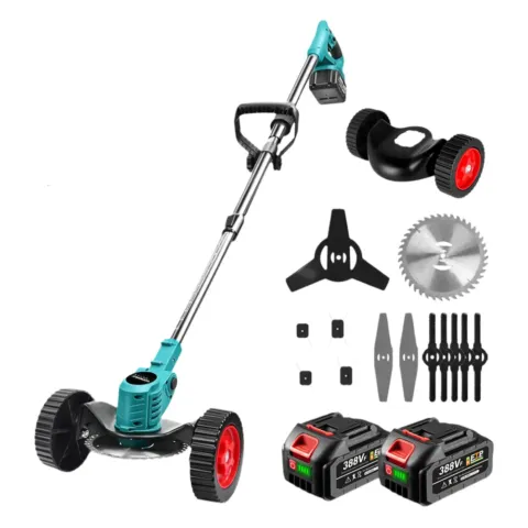 15,2 cm trimmer, 3000 W, 2 akut ja laadija