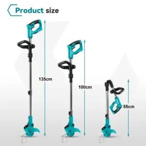15,2 cm trimmer, 3000 W, 2 akut ja laadija — pilt 3
