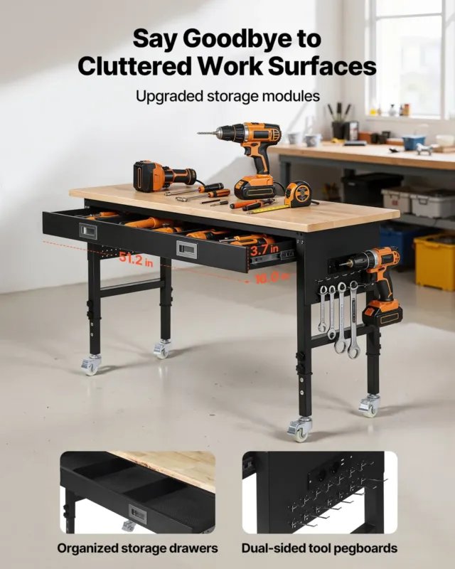 1524 mm reguleeritav töölaud