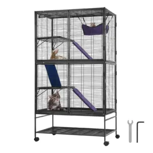 164,1 cm metallist väikeloomade puur — pilt 1