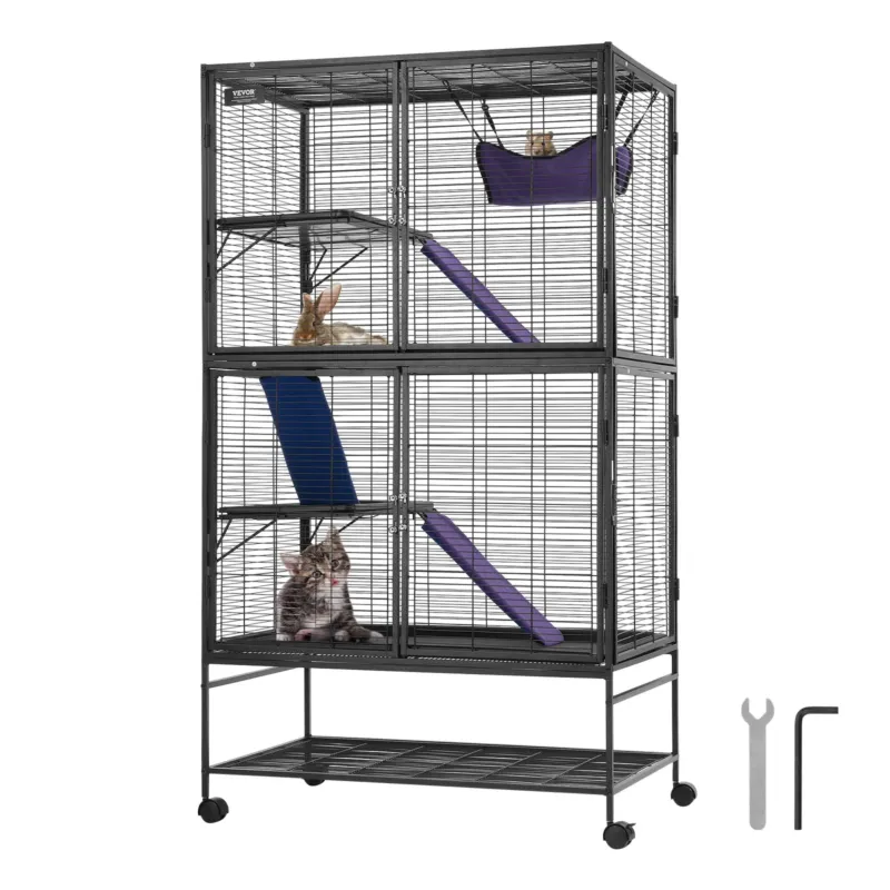 164,1 cm metallist väikeloomade puur