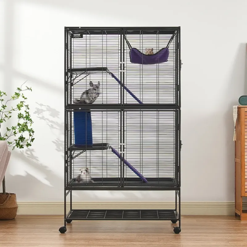 164,1 cm metallist väikeloomade puur