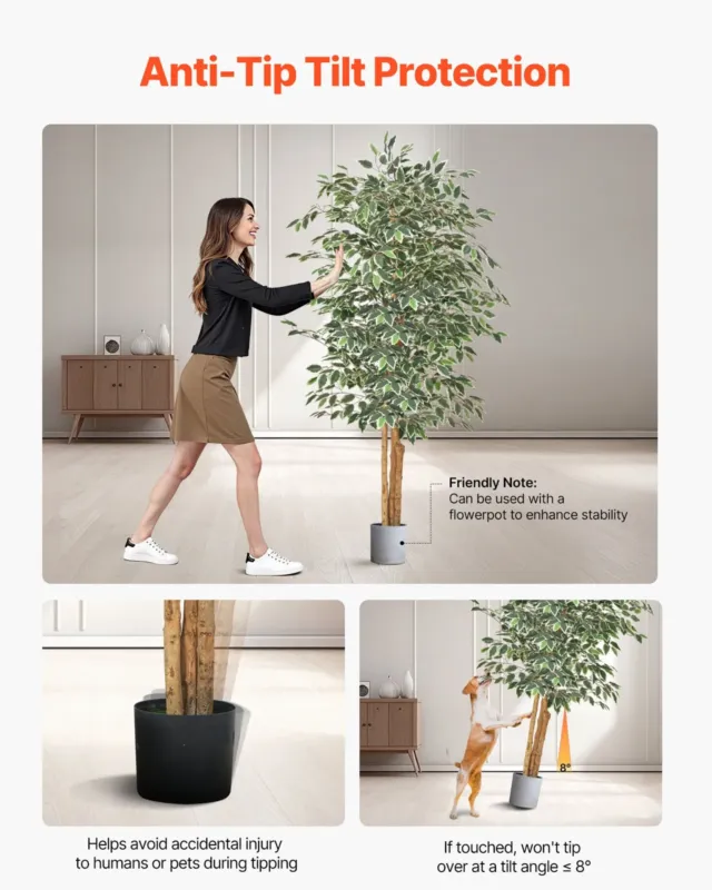 180 cm kunstfikussipuu musta potiga