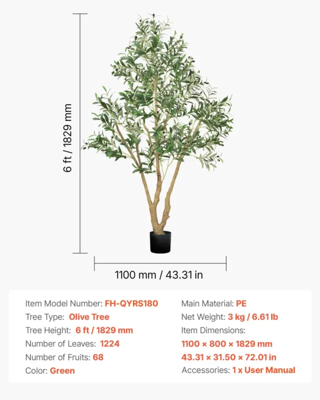 180cm kunstlillepuu musta potiga