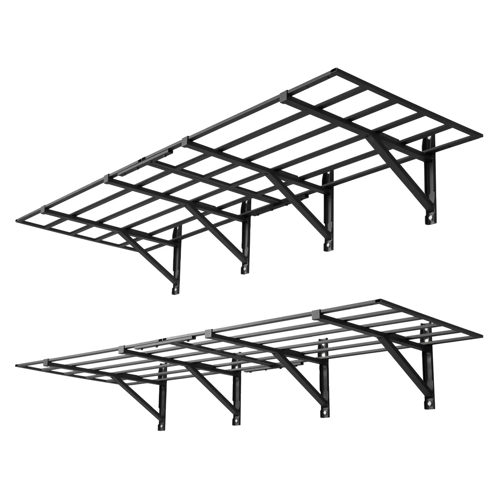 2-tasandiline vastupidav seinale kinnitatav garaažiriiul, 362 kg, 610 x 914 mm, 725 kg