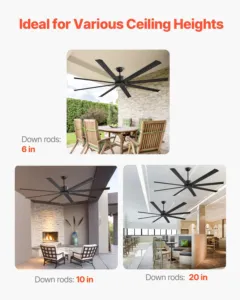 213 cm laeventilaator ilma tuledeta — pilt 6
