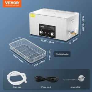 22L Ultrasonic Cleaner with Heater Timer & Basket, 22 L, 480 W — pilt 7