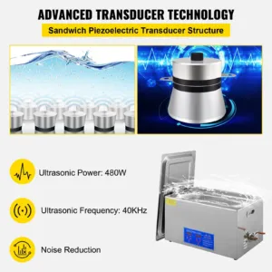 22L ultraheli puhastusmasin roostevabast terasest ultraheli puhastusmasin digitaalne, 22 L — pilt 3