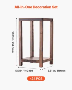 24 tk puidust pulmalaternat — pilt 4
