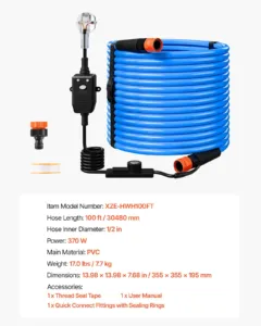 30,5 m soojendusega veevoolik matkaautodele temperatuuril -43 ℃ — pilt 7