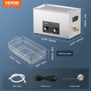 30L Ultrasonic Cleaner with Heater Timer & Basket, 30 L, 360 W — pilt 7