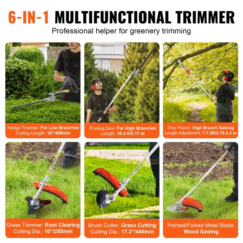 33CC 15,2 cm-1 multifunktsionaalsed trimmerid