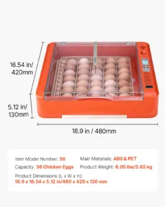 36 munainkubaator, 10 W, 3,65 kg — pilt 7
