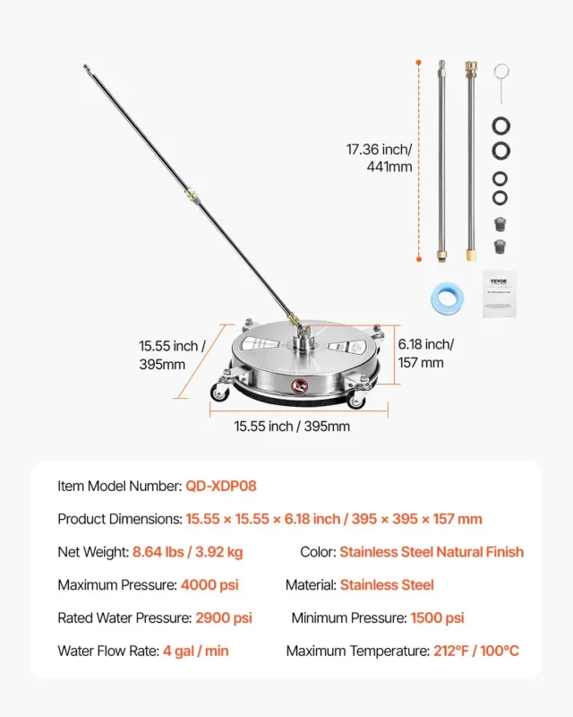 38,1 cm survepesur pinnapuhastile