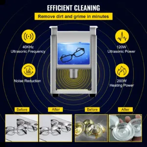3L täiustatud ultraheli puhasti (200W kütteseade, 3 L, 200 W — pilt 3