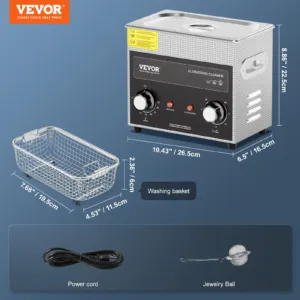 3L ultraheli puhasti küttekeha taimeri ja korviga, 3 L, 120 W — pilt 7