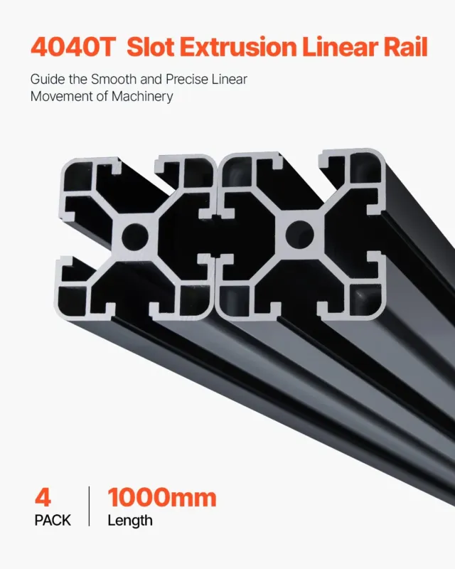 4 tk 1000 mm T-piluga 4040 alumiiniumist ekstrusioonprofiil